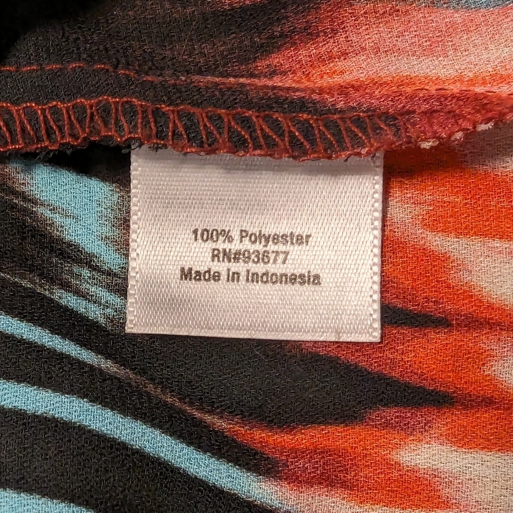 5/$25 A.N.A  A New Approach Vibrant Multi Colored Blouse - Picture 4 of 5